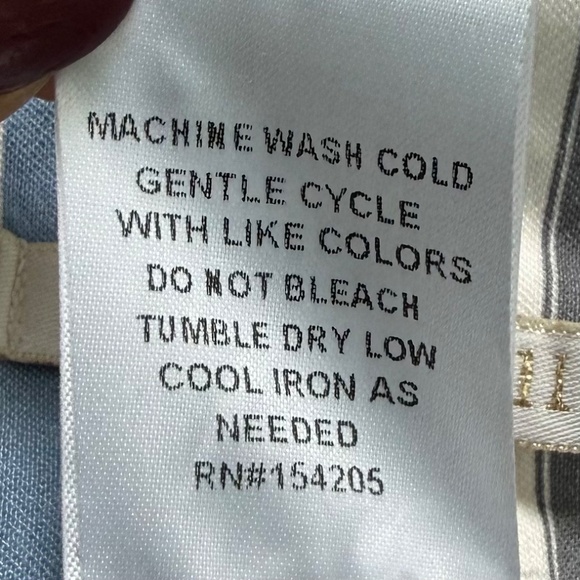 COOPER & ELLA | Blue & White Striped Ankle Pants Sz 8 - Picture 6 of 6